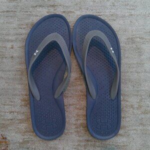Under Armour UA Women's Blue/Grey Flip Flops Size 7